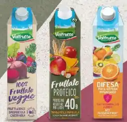 Iper La Grande 100% Frullato veggie, Frullato proteico senza zuccheri aggiunti o Succo Difesa+ VALFRUTTA offerta