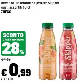 Iper La Grande Bevanda Dissetante Skip Water Skipper gusti assortiti ZUEGG offerta