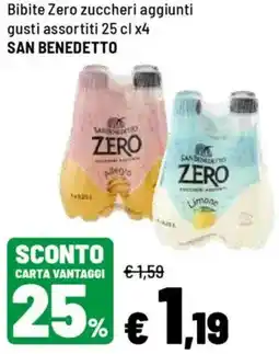 Iper La Grande Bibite Zero zuccheri aggiunti SAN BENEDETTO offerta