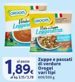 Sigma Zuppe e passati di verdure Orogel offerta