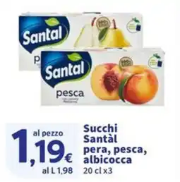Sigma Succhi Santàl pera, pesca, albicocca offerta