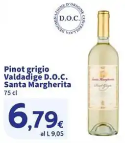 Sigma Pinot grigio Valdadige D.O.c. Santa Margherita offerta