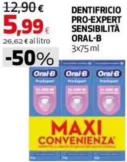 Coop Master Alleanza 3.0 Dentifricio pro-expert sensibilità ORAL-B offerta