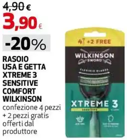 Coop Master Alleanza 3.0 Rasoio usa e getta xtreme 3 sensitive comfort WILKINSON offerta