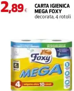 Coop Master Alleanza 3.0 Carta igienica mega FOXY offerta