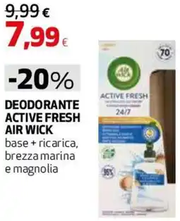 Coop Master Alleanza 3.0 Deodorante ACTIVE FRESH AIR WICK offerta