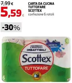 Coop Master Alleanza 3.0 Carta da cucina tuttofare SCOTTEX offerta