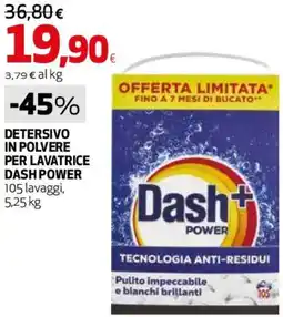 Coop Master Alleanza 3.0 Detersivo in polvere per lavatrice DASH POWER offerta