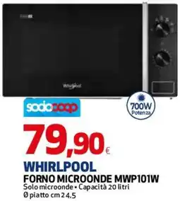 Coop Master Alleanza 3.0 WHIRLPOOL FORNO MICROONDE MWP101W offerta