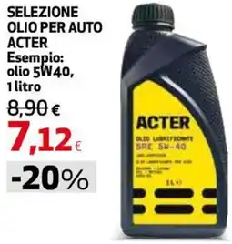 Coop Master Alleanza 3.0 Selezione olio per auto ACTER offerta