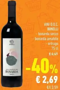 Conad Vini d.o.c. BONELLI offerta