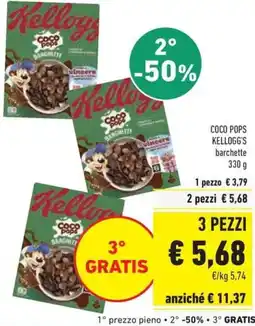 Conad Coco pops kellogg's barchette offerta