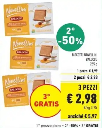 Biscotti novellini BALOCCO