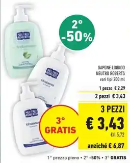 Conad Sapone liquido NEUTRO ROBERTS offerta