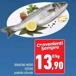 Conad Branzino medio estero offerta