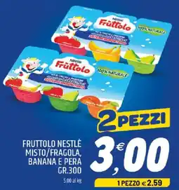 Ard Discount Fruttolo nestlé misto/fragola, banana e pera offerta
