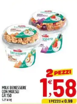 Ard Discount Milk benessere con muesli offerta