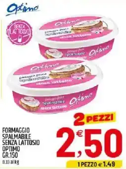 Ard Discount Formaggio spalmabile senza lattosio OPTIMO offerta