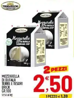 Ard Discount Mozzarella di bufala terre e tesori brick offerta
