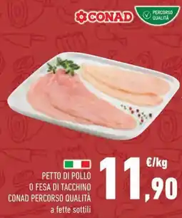 Conad Petto di pollo o fesa di tacchino CONAD PERCORSO QUALITÀ offerta