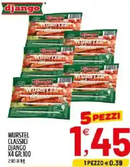 Ard Discount Wurstel classici DJANGO x4 offerta