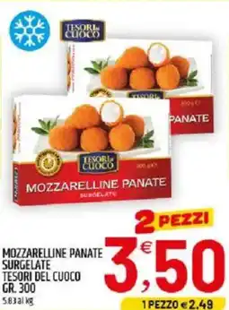 Ard Discount Mozzarelline panate surgelate TESORI DEL CUOCO offerta
