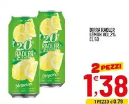 Ard Discount Birra radler lemon vol.2% offerta