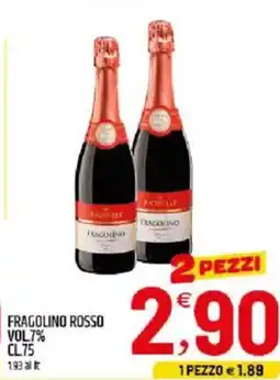 Ard Discount Fragolino rosso vol7% offerta