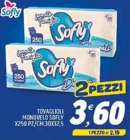 Ard Discount Tovaglioli monovelo sofly x250 pz/cm.30x32,5 offerta