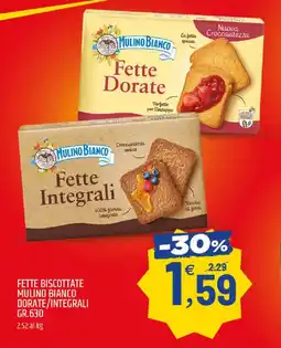 Ard Discount Fette biscottate mulino bianco dorate/integrali offerta