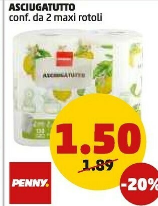 PENNY Rotoli di carta offerta