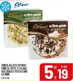 Ard Discount Torta gelato optimo fior di latte e cacao/ nocciola e pistacchio offerta