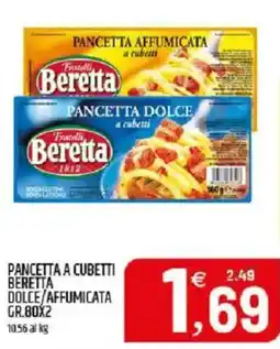 Ard Discount Pancetta a cubetti beretta dolce/affumicata offerta