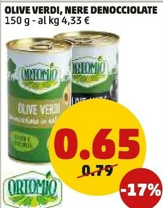 PENNY Olive verdi, nere denocciolate offerta