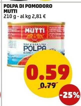 PENNY Polpa 100% pomodoro italiano offerta