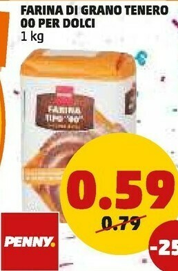 PENNY Penny farina di grano tenero 00 per dolci offerta