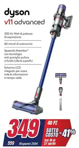 Trony dyson v11 advanced offerta