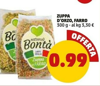 PENNY Zuppa d'orzo farro offerta