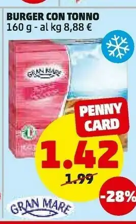 PENNY Burger con tonnno offerta