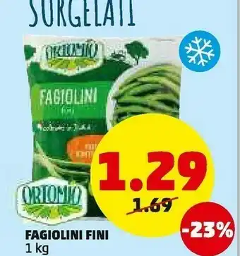PENNY Ortomio fagiolini offerta