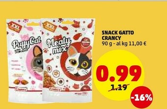 PENNY Crancy snack gatto offerta