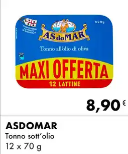 Iper Tosano ASDOMAR Tonno sott'olio offerta