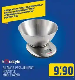 Ard Discount BILANCIA PESA ALIMENTI HOUSTYLE MOD. EK4390 offerta