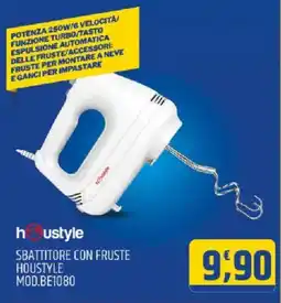 Ard Discount SBATTITORE CON FRUSTE HOUSTYLE MOD.BE1080 offerta