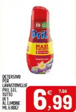 Ard Discount Detersivo per lavastoviglie pril gel tutto in 1 al limone offerta
