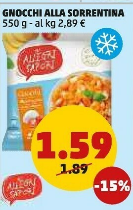 PENNY Gnocchi alla sorrentina 550 g(ml) offerta