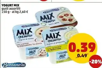 PENNY Mix cremoso yogurt al cocco 150 g(ml) offerta