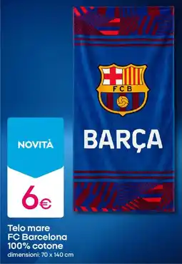 Pepco Telo mare FC Barcelona 100% cotone offerta
