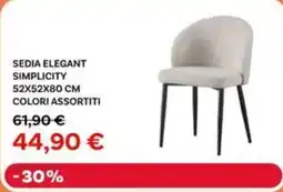 Max Factory Sedia elegant simplicity 52x52x80 cm offerta
