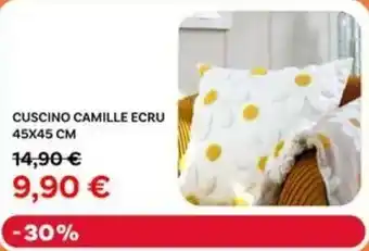 Cuscino camille ecru 45x45 cm